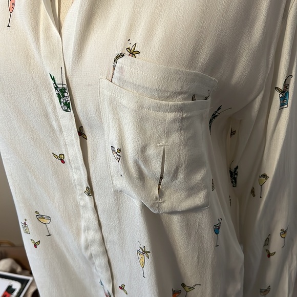 Zara cocktail printed blouse - Picture 6 of 13